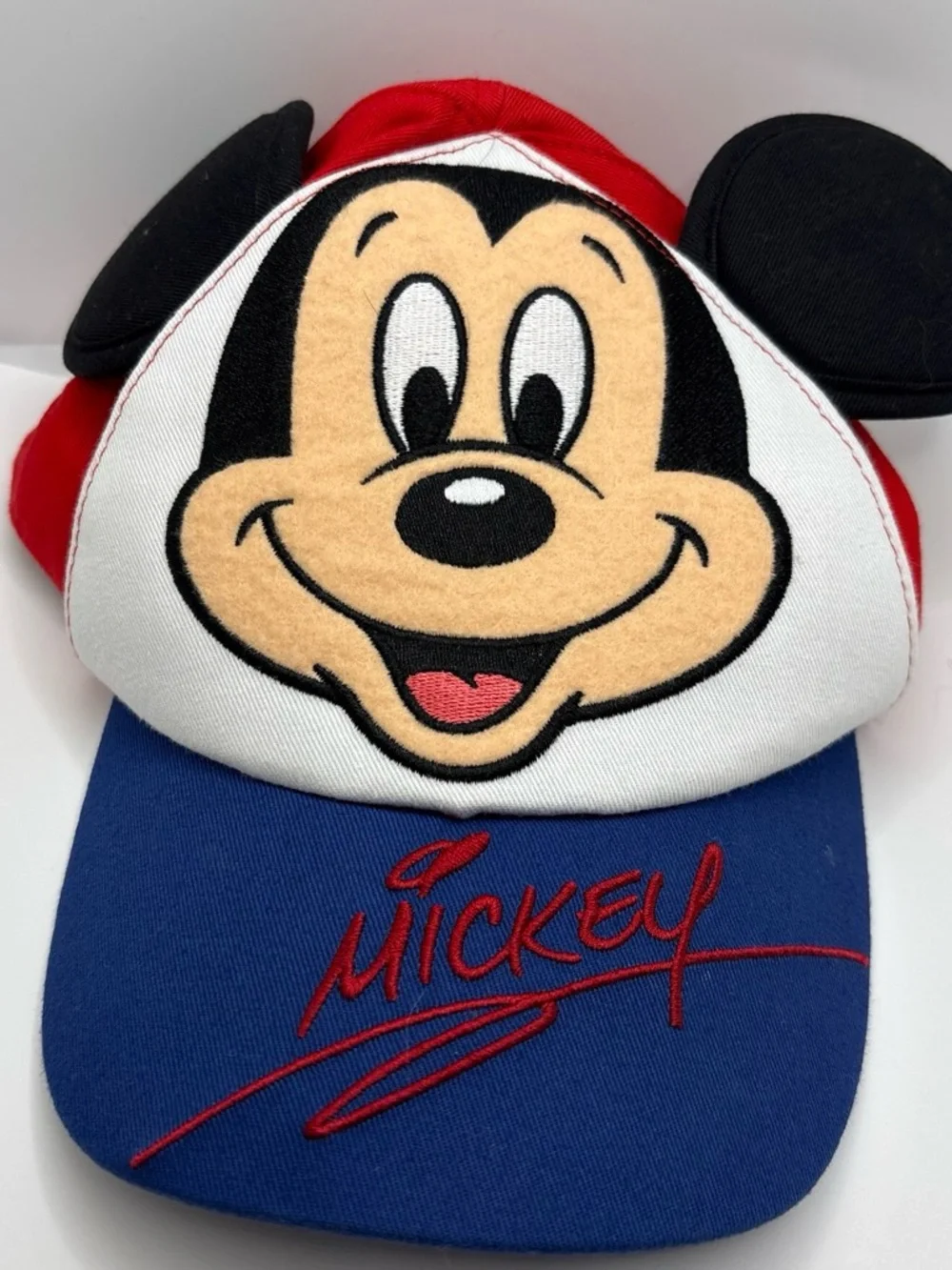 Vintage Mickey Mouse face ears hat cap Disney parks 90s excellent size infant